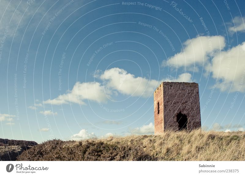 Wachturm für Bella Ferien & Urlaub & Reisen Sommer Turm Umwelt Natur Erde Himmel Wolken Sonne Wind Pflanze Hügel Küste Schottland Fassade Fenster Tür