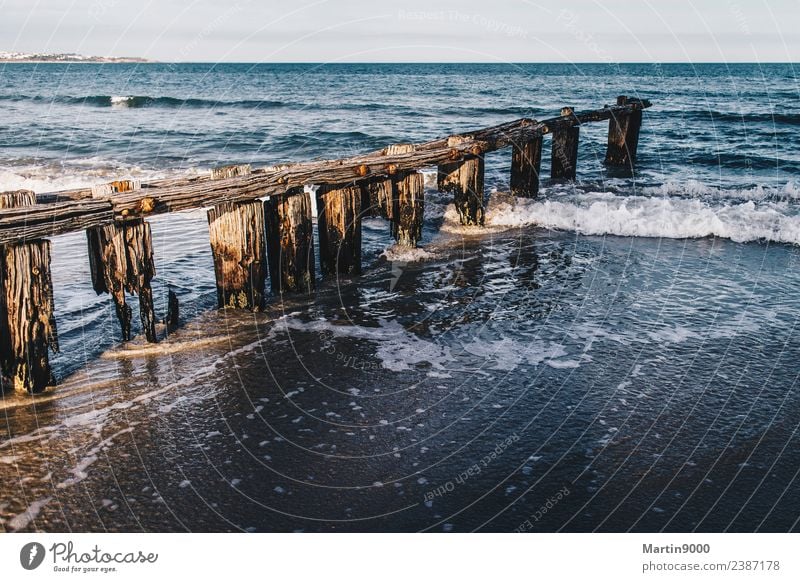 Meer Ferien & Urlaub & Reisen Strand Wellen Natur Landschaft Sand Luft Wasser Horizont Sonnenaufgang Sonnenuntergang Wind Küste Seeufer Bucht Insel beobachten