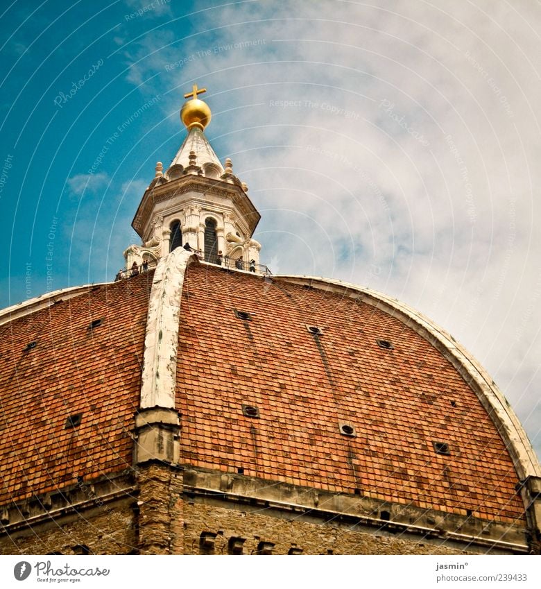 Firenze #1 Himmel Wolken Stadtzentrum Altstadt Dom Bauwerk Architektur Sehenswürdigkeit Wahrzeichen alt Bekanntheit Farbfoto mehrfarbig Außenaufnahme