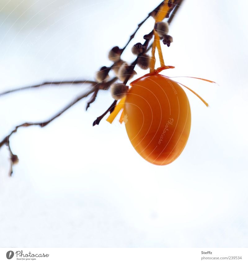 buntes Osterei Ostern Ei Brauch Tradition Ritual Weidenkätzchen Osterdeko Ostermontag Osterdekoration Dekoration Kultur traditionell Vorfreude Gebrauch April