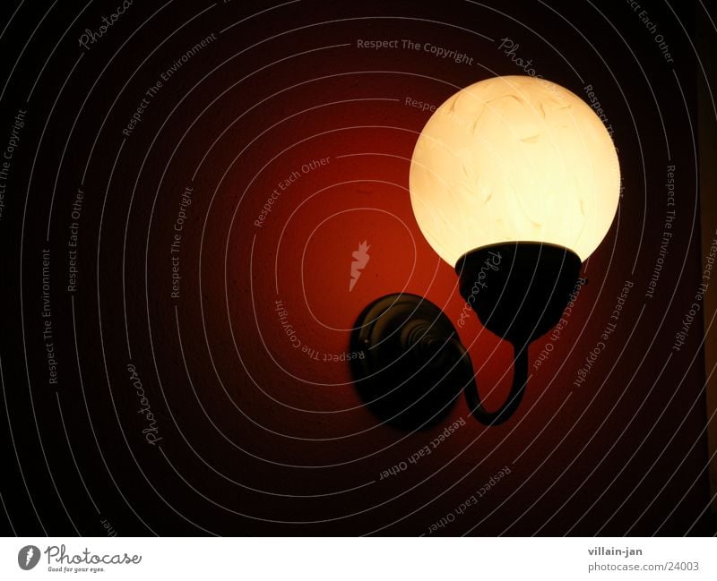 Leuchte Lampe Licht Häusliches Leben wandlicht einfach