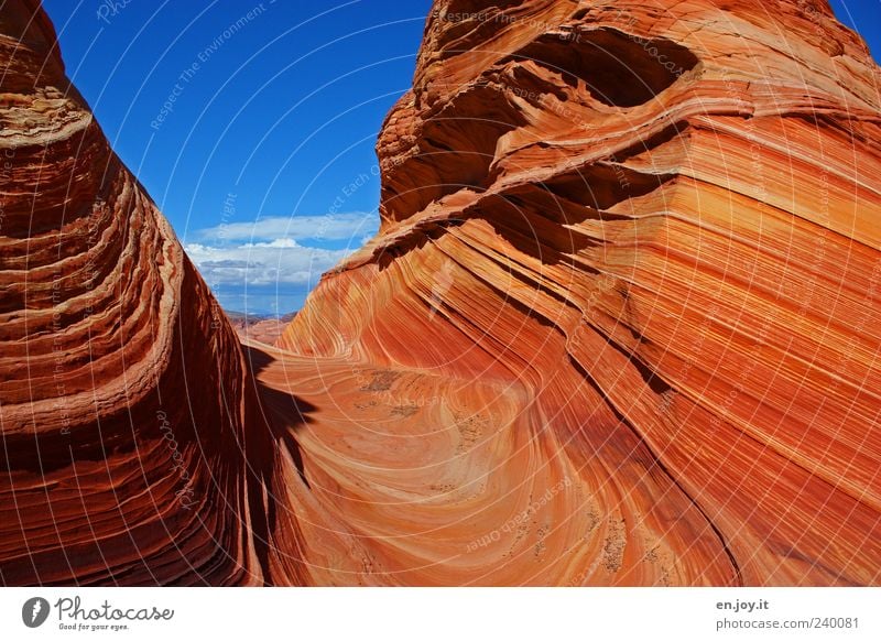 pure happiness Ferien & Urlaub & Reisen Tourismus Natur Landschaft Himmel Felsen blau rot Fernweh bizarr einzigartig Farbe Naturwunder Coyote Buttes