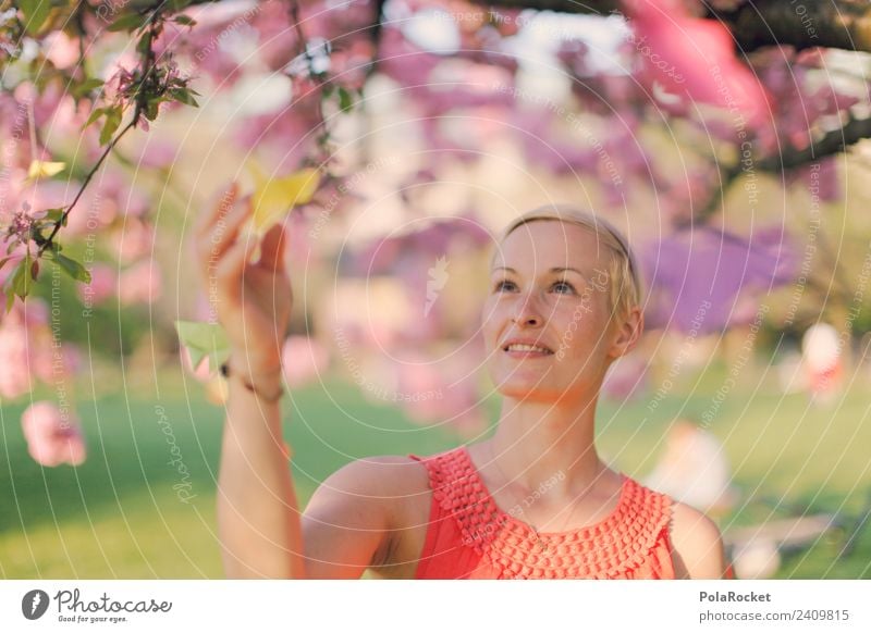 #A# Zarter Frühling Kunst Kunstwerk ästhetisch Frühlingstag Frühlingsfarbe Frühlingsfest Frau Frauengesicht dezent Blick rosa rosarote Brille Farbfoto