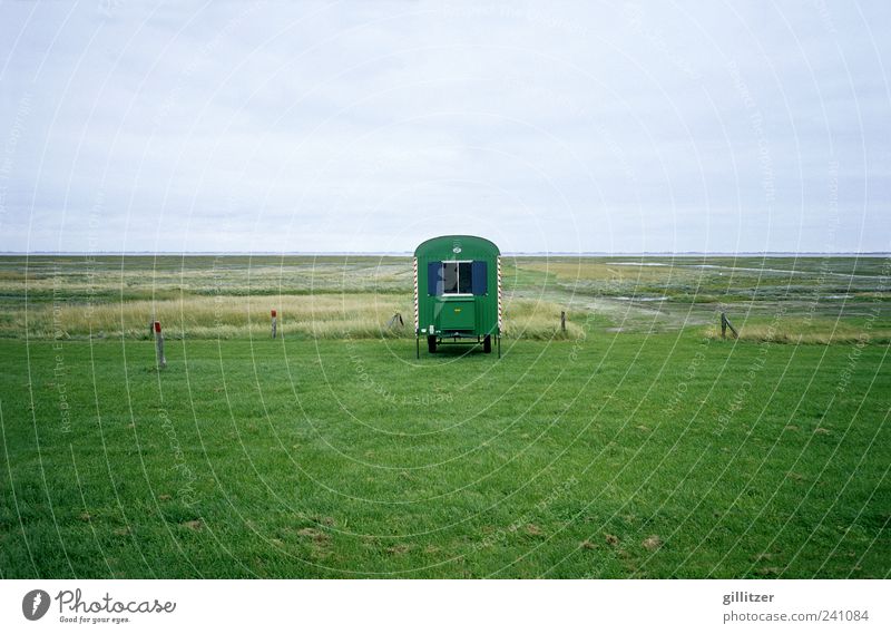 Waggon auf der Insel Langeoog Ferien & Urlaub & Reisen Tourismus Ausflug Ferne Freiheit Sommer Sommerurlaub Umwelt Natur Landschaft Pflanze Erde Luft Wasser