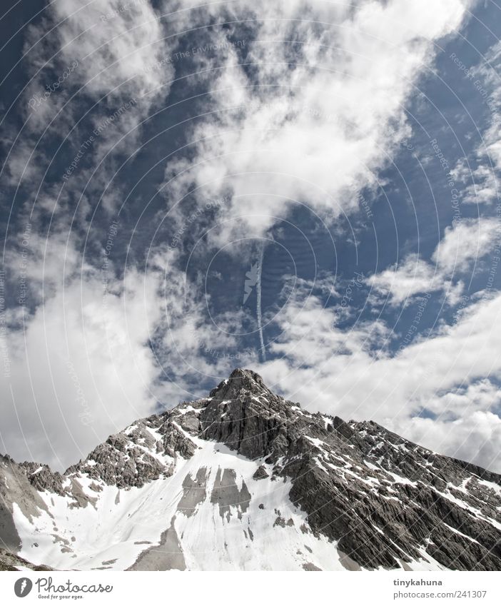 Vorderseespitze Ferien & Urlaub & Reisen Tourismus Ausflug Ferne Freiheit Sommer Sommerurlaub Berge u. Gebirge Umwelt Natur Landschaft Urelemente Himmel Wolken