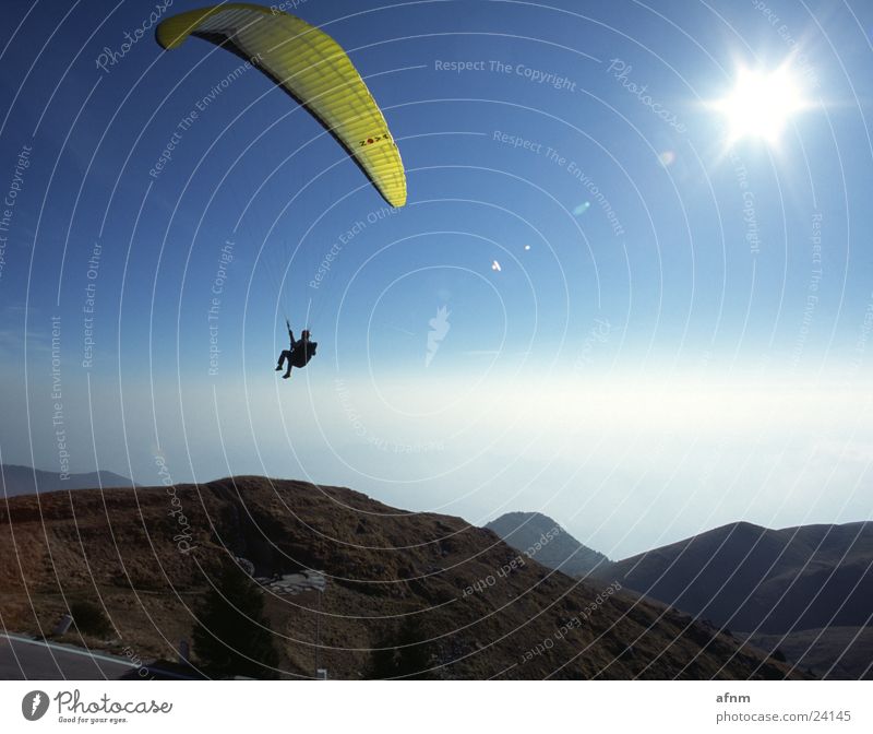 Nur fliegen ist schöner II Flugsportarten Sport Nova-Schirm Paragleiter Himmel Berge u. Gebirge Sonne