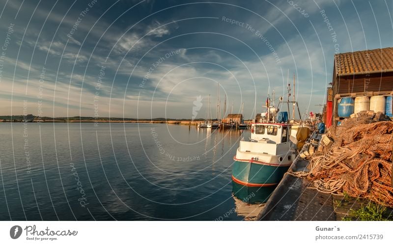 Fischerboote im Yachthafen, Bootshafen Gager Ruegen. Ostsee Angeln Ferien & Urlaub & Reisen Tourismus Ausflug Abenteuer Ferne Freiheit Sommerurlaub Meer