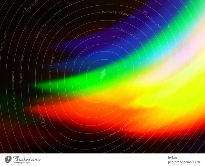 CD DVD-ROM Regenbogen Licht Bruch spektral rot grün Entertainment Club Elektrisches Gerät Technik & Technologie Compact Disc Musik Datenträger Farbe blau