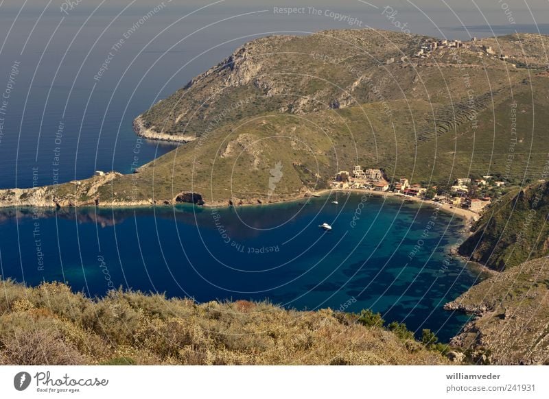 Porto Kagio | Greece Ferien & Urlaub & Reisen Tourismus Freiheit Sommer Sommerurlaub Meer Natur Landschaft Pflanze Wasser Schönes Wetter Berge u. Gebirge Küste