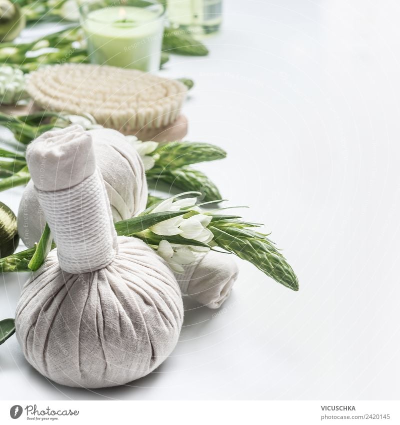 Gesunde Körperpflege und Wellness Lifestyle Stil Design schön Kosmetik Gesundheit Behandlung Erholung Spa Massage Natur Pflanze Blume Dekoration & Verzierung