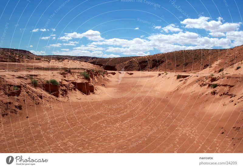 flash flood area rot leer Wolken Lehm Amerika Südwest Page Schlucht Physik Wüste Sand getrocknet Tod Fluss Stein Erde USA antelope Wärme