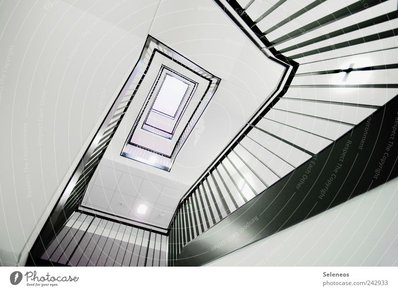 so muss ein Schneckenhaus von innen aussehen Häusliches Leben Haus Innenarchitektur Hochhaus Mauer Wand Treppe Linie Streifen ästhetisch eckig elegant hell oben