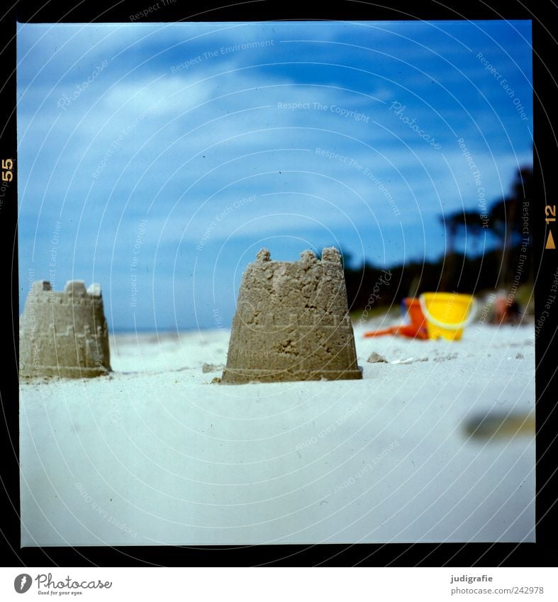 Weststrand Freizeit & Hobby Spielen Ferien & Urlaub & Reisen Sommerurlaub Strand Meer Umwelt Natur Landschaft Himmel Schönes Wetter Ostsee Darß Spielzeug Sand