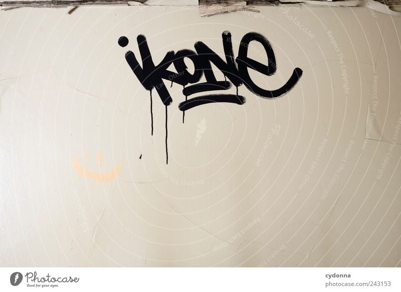 Ikonographie Lifestyle elegant Stil Design Häusliches Leben Mauer Wand Schriftzeichen Graffiti ästhetisch einzigartig entdecken Freiheit geheimnisvoll Idee