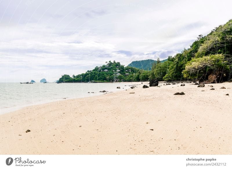 Traumstrand in Thailand Ferien & Urlaub & Reisen Ferne Sommer Sommerurlaub Sonne Strand Meer Insel Umwelt Natur Landschaft Wolken Baum Urwald Küste Einsamkeit