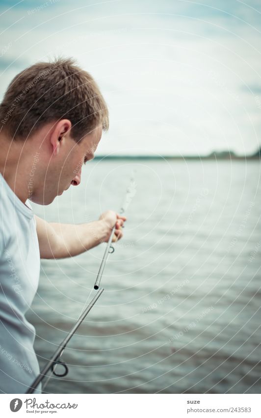 Verlängerung Freizeit & Hobby Angeln Ferien & Urlaub & Reisen Tourismus Mensch maskulin Mann Erwachsene 1 18-30 Jahre Jugendliche Umwelt Natur Luft Wasser