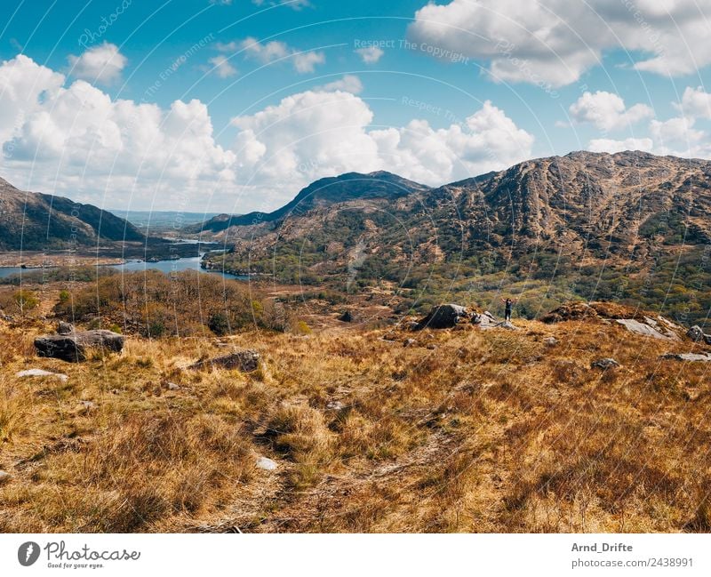 Ladies View - Irland Ferien & Urlaub & Reisen Tourismus Ausflug Ferne Sommerurlaub Sonne Mensch feminin Frau Erwachsene 1 Umwelt Landschaft Himmel Wolken