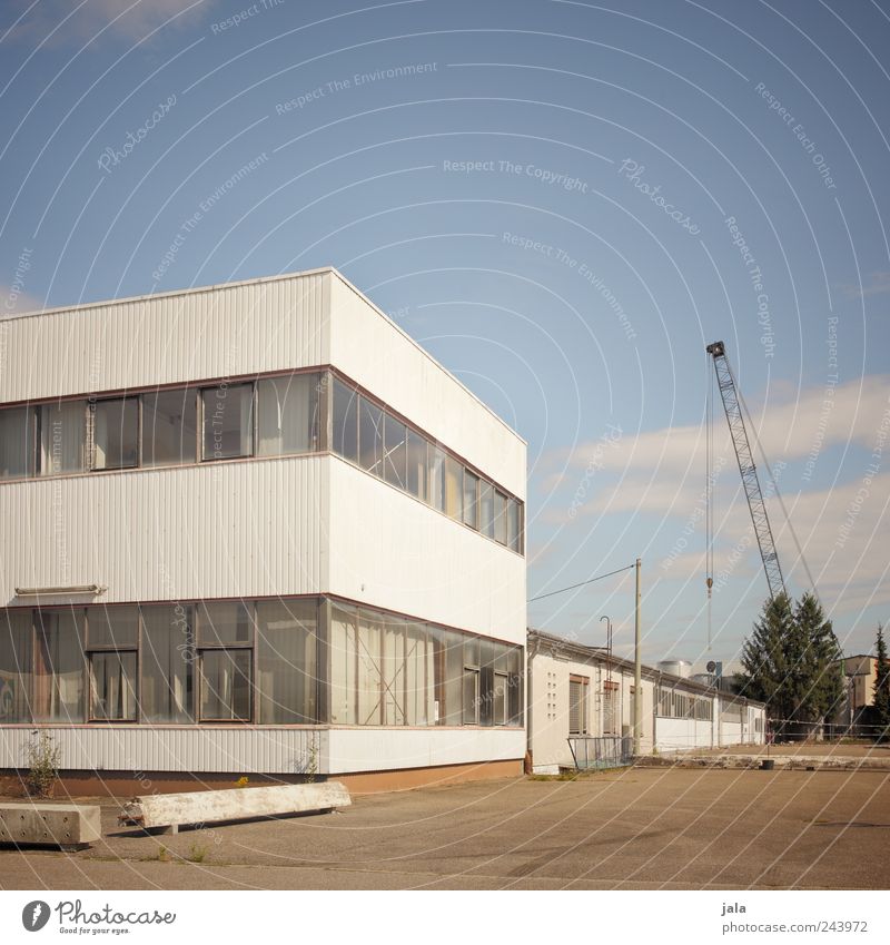 trostlosistan von seiner schönsten seite Himmel Pflanze Baum Haus Industrieanlage Fabrik Platz Bauwerk Gebäude Architektur Farbfoto Außenaufnahme Menschenleer