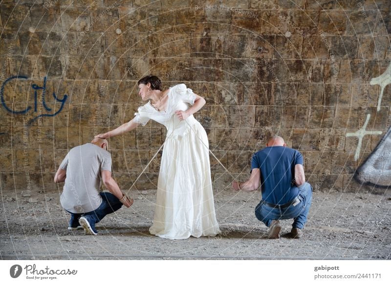 good boy! | UT Dresden Mensch maskulin feminin Frau Erwachsene Mann Paar Partner Leben 3 hocken knien Liebe Tauziehen Fesselspiel fesseln Macht unterwerfen