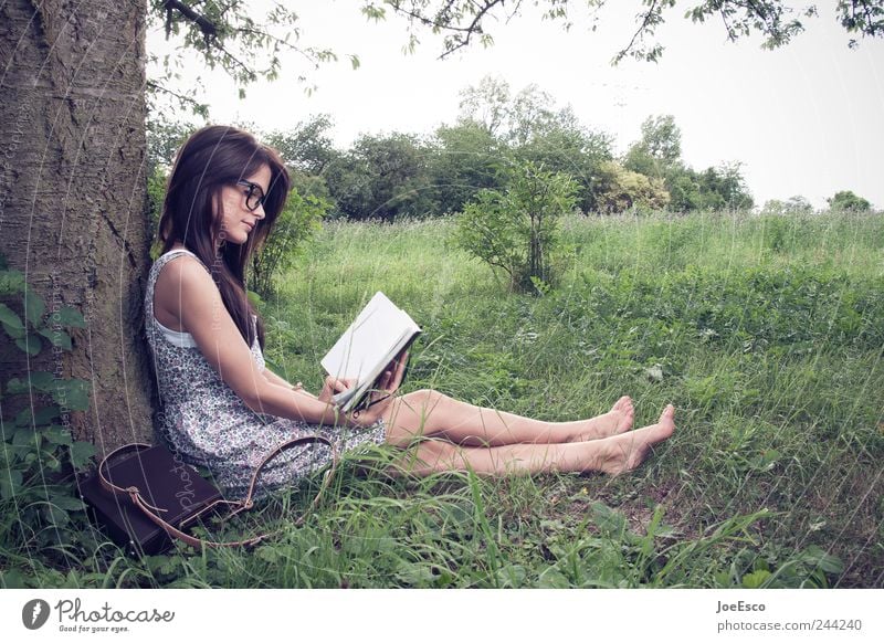 #244240 schön Wohlgefühl Zufriedenheit Erholung ruhig Freizeit & Hobby Freiheit Sommerurlaub Garten Bildung lernen Frau Erwachsene Natur Landschaft Pflanze