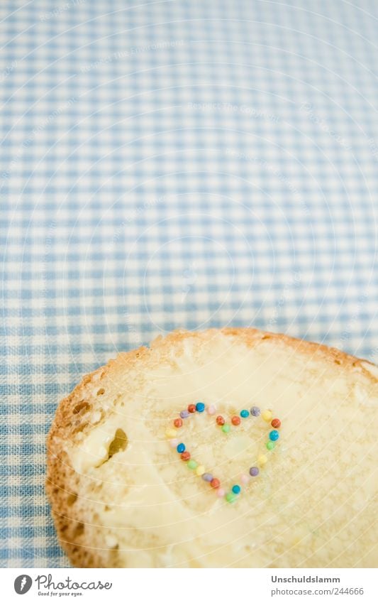 Butterbrotliebe Brot Ernährung Frühstück Abendessen Slowfood Lifestyle Stil Feste & Feiern Dekoration & Verzierung Herz genießen Fröhlichkeit trendy einzigartig