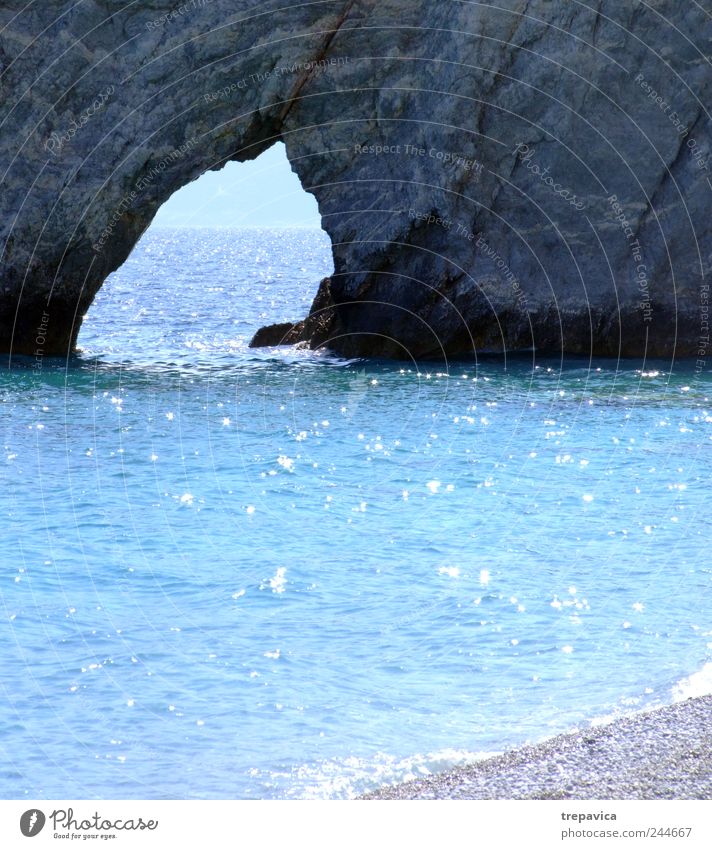 Lalaria Erholung ruhig Meditation Ferien & Urlaub & Reisen Tourismus Freiheit Sommerurlaub Meer Natur Landschaft Wasser Sonnenlicht Schönes Wetter Felsen Küste