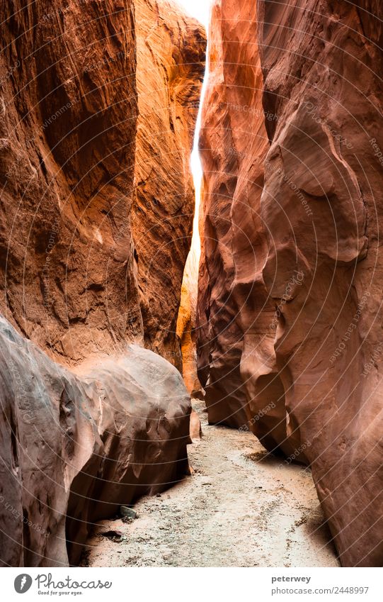 slot canyon, grand staircase national monument, usa Ferien & Urlaub & Reisen Tourismus Ausflug Abenteuer Ferne Freiheit Sommer wandern Umwelt Natur Landschaft