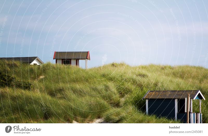 Refugien Freude Glück harmonisch Wohlgefühl Zufriedenheit Erholung ruhig Ferien & Urlaub & Reisen Sommer Sommerurlaub Strand Meer Haus Traumhaus Hütte Badehaus