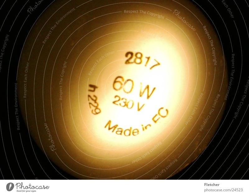 Glühbirne Beleuchtung Licht rund dunkel Lampe Elektrisches Gerät Technik & Technologie datenfragment hell