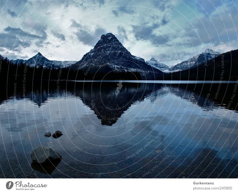 Ratiopharm Umwelt Natur Landschaft Urelemente Wasser Stimmung ruhig Montana Glacier Nationalpark Two Medicine Lake See Reflexion & Spiegelung Idylle Einsamkeit