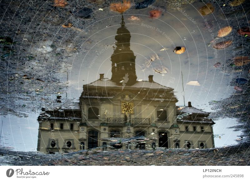 Salt City Lüneburg Wasser Deutschland Europa Kleinstadt Stadtzentrum Altstadt Marktplatz Rathaus Gebäude Sehenswürdigkeit Stein kalt bizarr Kultur Surrealismus