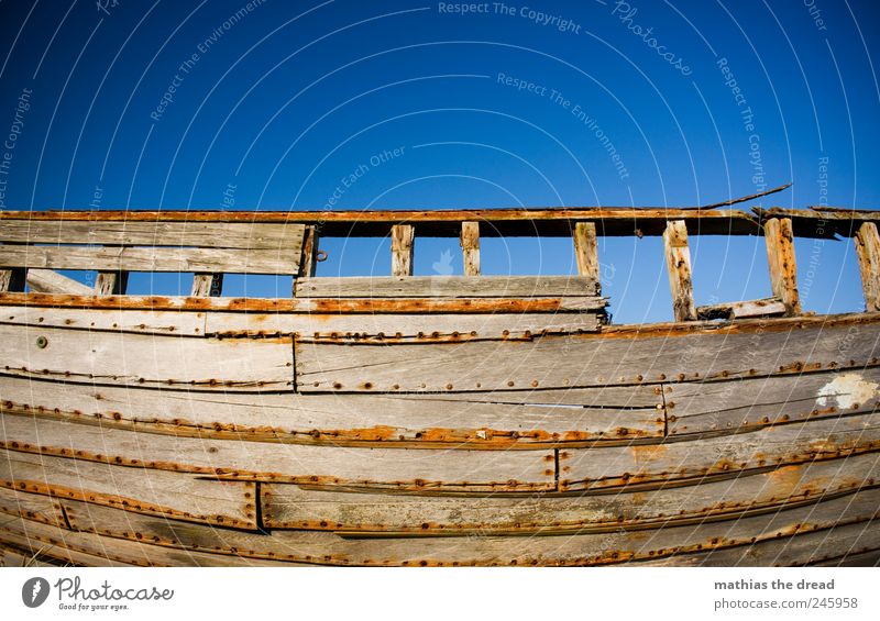 DÄNEMARK - XIV Luft Wolkenloser Himmel Schifffahrt Fischerboot Holz alt außergewöhnlich historisch kaputt schön Endzeitstimmung Idylle stagnierend