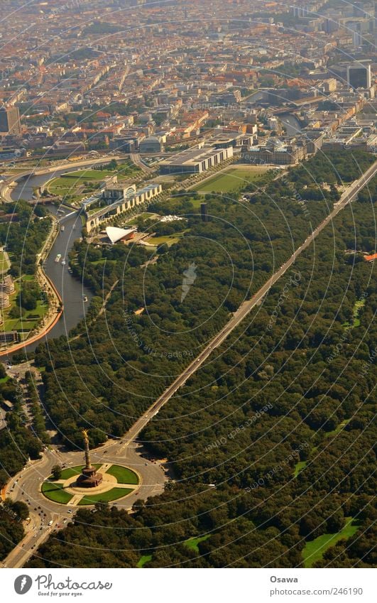 Tiergarten mit Regierungsviertel Baum Garten Park Wald Stadt Hauptstadt Stadtzentrum bevölkert Haus Turm Bauwerk Gebäude Sehenswürdigkeit Wahrzeichen Denkmal