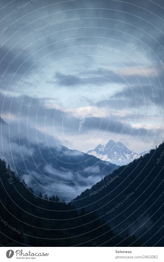 Zielgerade Ferien & Urlaub & Reisen Ausflug Abenteuer Ferne Freiheit Umwelt Natur Landschaft Himmel Wolken Horizont Alpen Berge u. Gebirge Gipfel