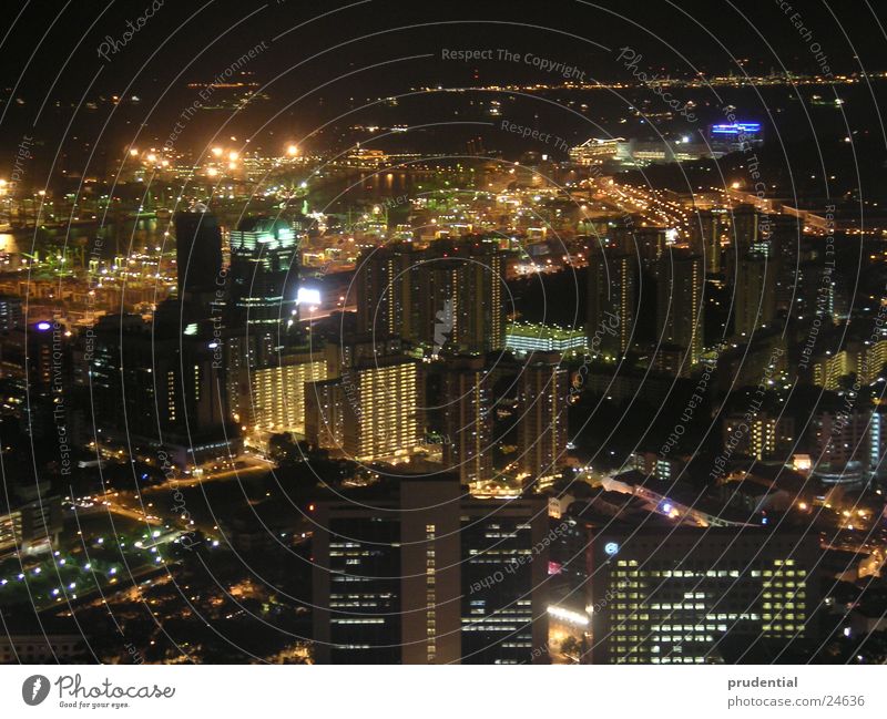 singapore at night Singapore Asien Nacht Stadt Licht Erfolg town