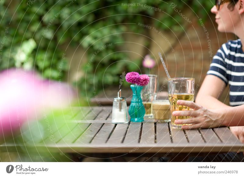 LOHAS & DINKS Lebensmittel Ernährung Kaffeetrinken Zucker Getränk Heißgetränk Saft Gastronomie Café Tasse Glas Lifestyle Sommer Wohnung Garten