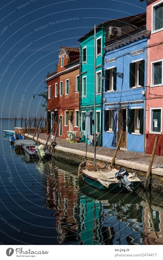 Lands End Ferien & Urlaub & Reisen Tourismus Ausflug Sightseeing Städtereise Sommerurlaub Meer Insel Himmel Burano Venedig Italien Europa Dorf Fischerdorf