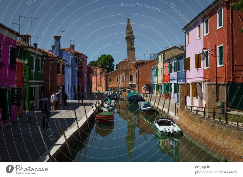 Pisa? Ferien & Urlaub & Reisen Tourismus Ausflug Sightseeing Städtereise Sommer Sommerurlaub Burano Venedig Italien Fischerdorf Kleinstadt Stadt Hafenstadt