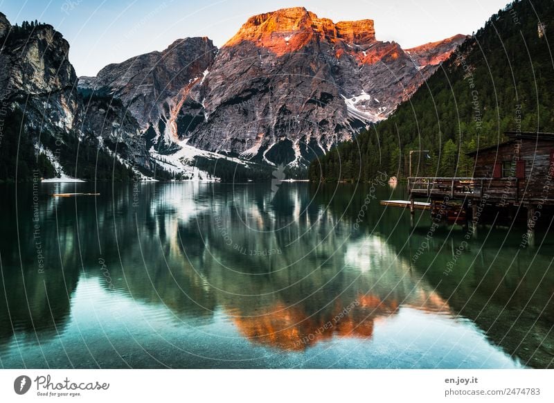 Gipfelfeuer Ferien & Urlaub & Reisen Ausflug Abenteuer Sommerurlaub Berge u. Gebirge Natur Landschaft Sonnenaufgang Sonnenuntergang Schönes Wetter Felsen Alpen