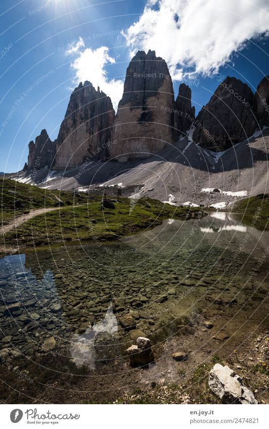 Berg und Tal Ferien & Urlaub & Reisen Tourismus Ausflug Abenteuer Sommer Sommerurlaub Berge u. Gebirge wandern Umwelt Natur Landschaft Urelemente Klima