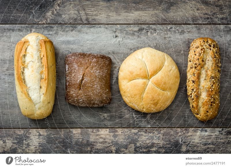 Verschiedene Brote Lebensmittel Ernährung Vegetarische Ernährung Diät Gesundheit Gesundheitswesen lecker braun Teigwaren außergewöhnlich Verschiedenheit Müsli