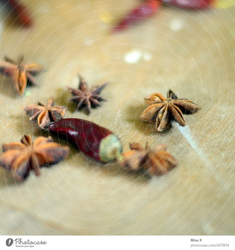 Sternanis Lebensmittel Kräuter & Gewürze Ernährung Asiatische Küche trocken Chili Zutaten Stern (Symbol) Holz Weihnachtsdekoration Dekoration & Verzierung