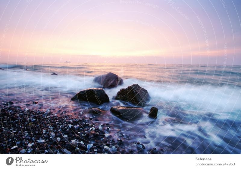 06:11 Ferien & Urlaub & Reisen Ausflug Ferne Freiheit Sommer Meer Wellen Umwelt Natur Landschaft Wasser Himmel Schönes Wetter Küste Nordsee Ostsee Schifffahrt