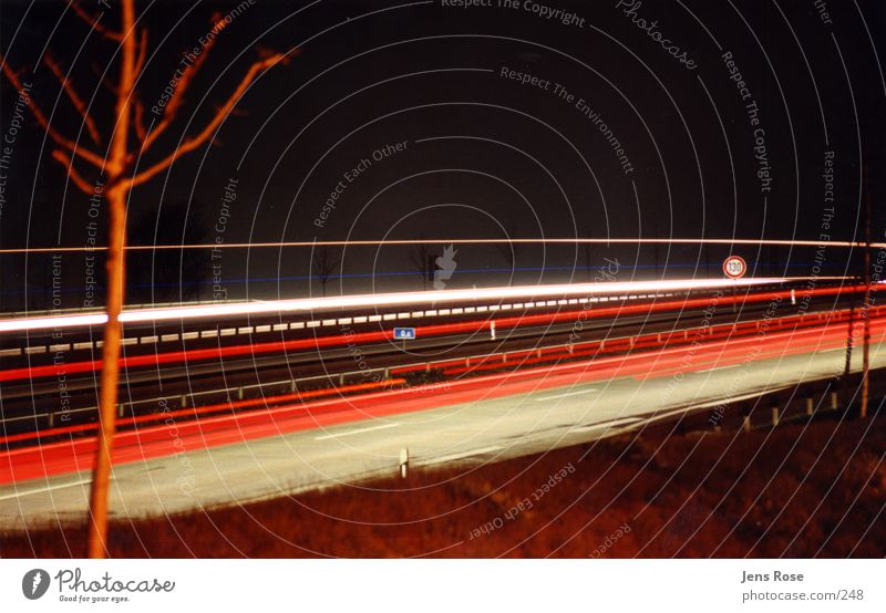 nightshot01 Autobahn Geschwindigkeit Langzeitbelichtung