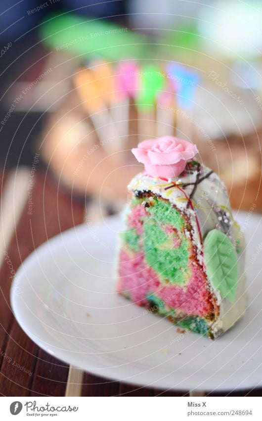 Papageienkuchen Lebensmittel Teigwaren Backwaren Kuchen Dessert Süßwaren Schokolade Ernährung Geschirr Teller Feste & Feiern Valentinstag Geburtstag lecker süß