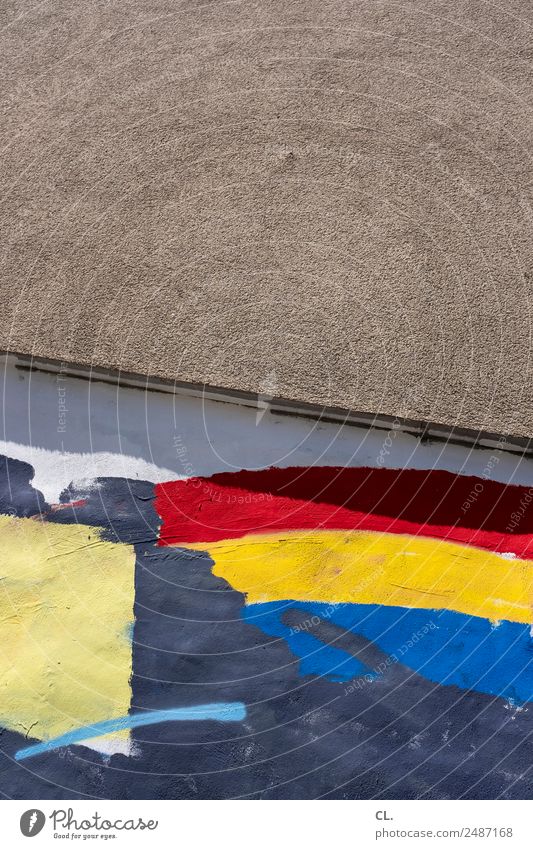 rot gelb blau Mauer Wand Fahne Regenbogenflagge regenbogenfarben Zeichen Graffiti Akzeptanz friedlich Menschlichkeit Solidarität Toleranz Gerechtigkeit Farbe