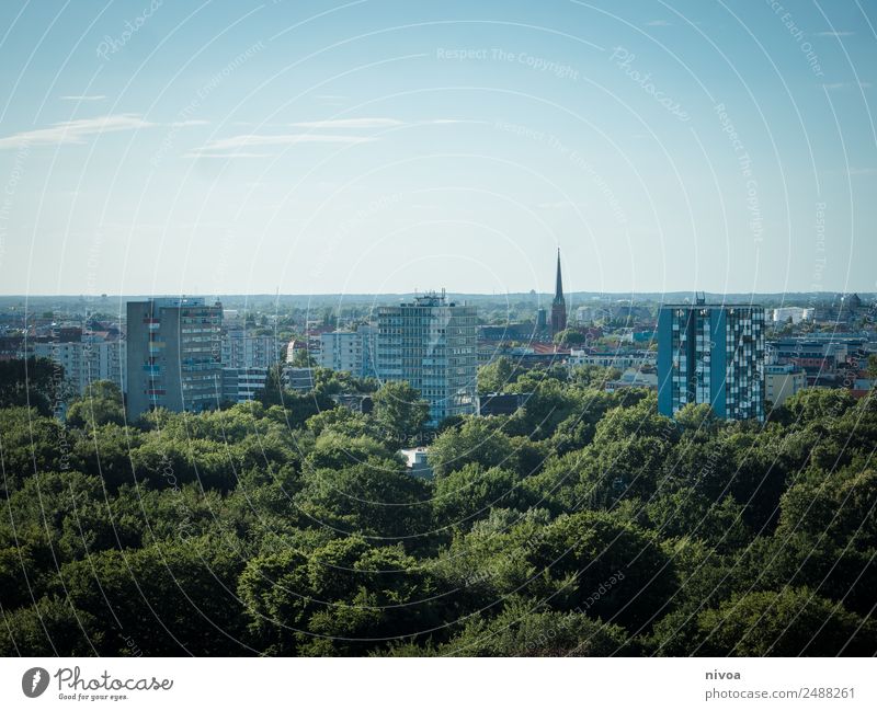 Skyline Berlin, Panorama mit Tiergarten Ferien & Urlaub & Reisen Tourismus Ausflug Abenteuer Ferne Freiheit Sightseeing Städtereise Architektur Umwelt