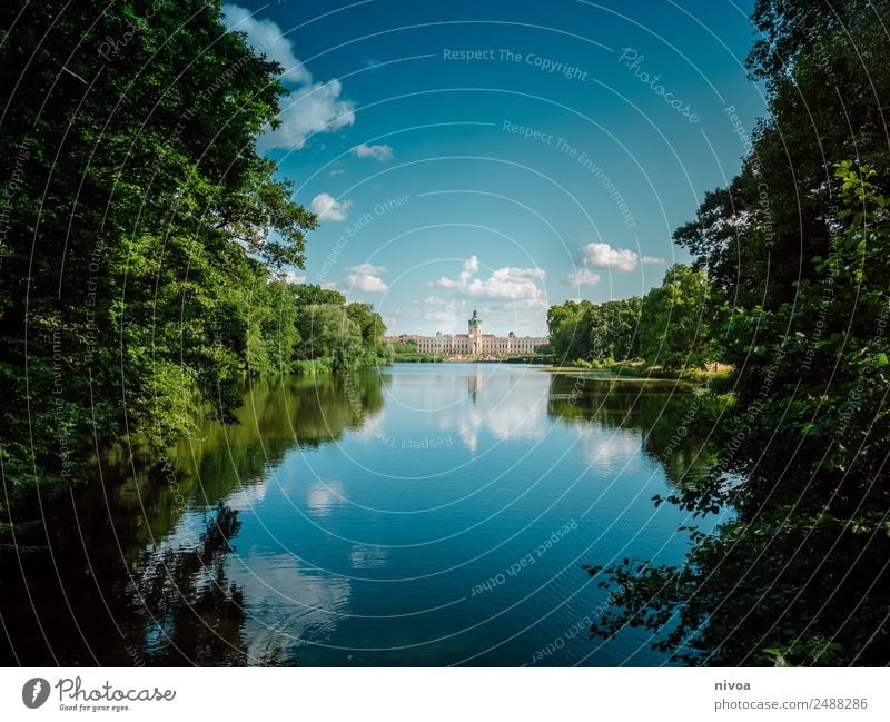 Schloss Charlottenburg Berlin an der Spree Spandauer Damm elegant Stil Design Umwelt Natur Landschaft Pflanze Himmel Wolken Sommer Klima Schönes Wetter Baum