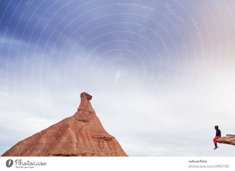 Wüstenlandschaft der Bardenas Real in Navarra Spanien schön Berge u. Gebirge Natur Landschaft Sand Dürre Park Hügel Felsen natürlich Reales wüst castildetierra