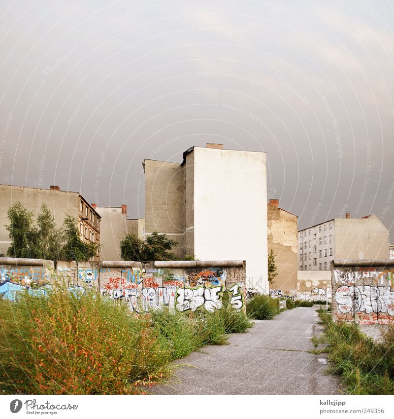 sollbruchstelle Stadt Hauptstadt Sehenswürdigkeit Wahrzeichen Denkmal Traurigkeit Mauer Berliner Mauer Graffiti Öffnung Tag der Deutschen Einheit Wege & Pfade